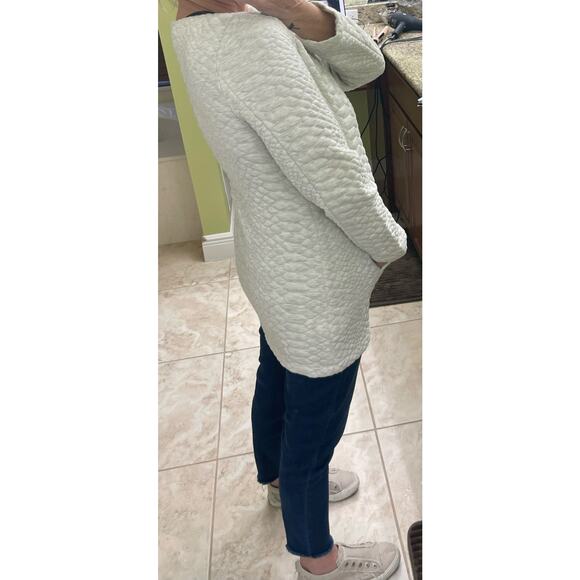 Soft surroundings Ivory Cream Snap Down Button Quilted Jacket XS S - Picture 7 of 8